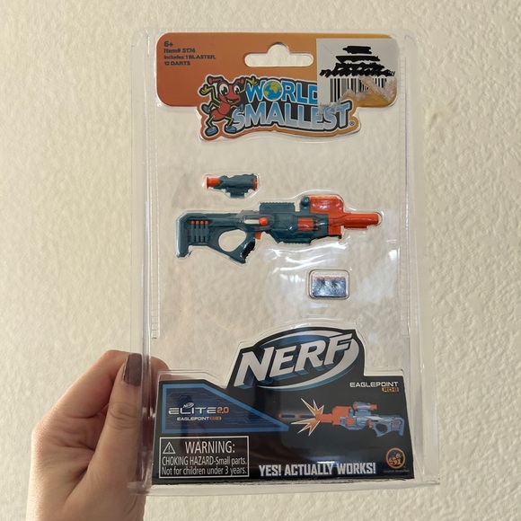 World’s Smallest Nerf Elite 2.0 Eaglepoint Blaster, Collectable- NWT - Picture 1 of 8